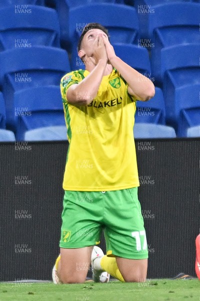 250826 - Cardiff City v Norwich City - Carabao Cup Second Round - Ante Crnac of Norwich celebrates scoring a goal
