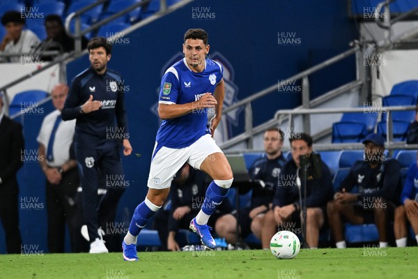 250826 - Cardiff City v Norwich City - Carabao Cup Second Round - Yousef Salech of Cardiff City