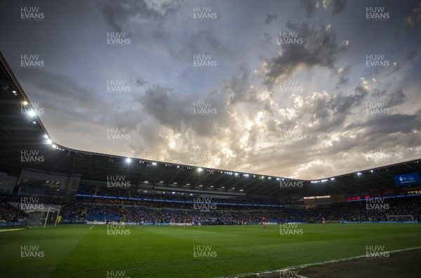 210418 - Cardiff City v Nottingham Forest - SkyBet Championship - General View of Cardiff City Stadium