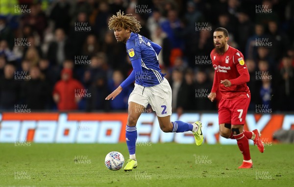250220 - Cardiff City v Nottingham Forest - SkyBet Championship - Dion Sanderson of Cardiff City