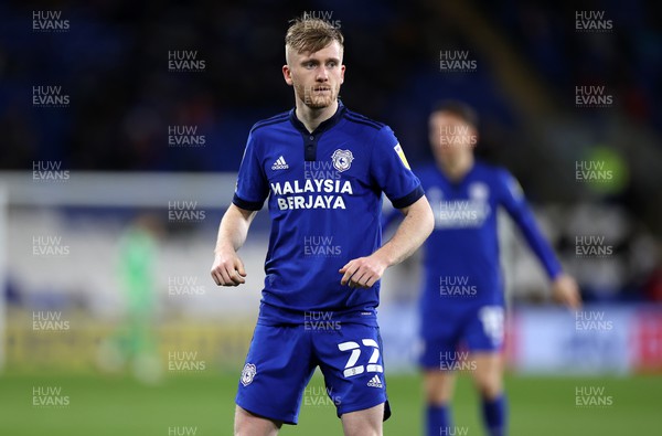 090222 - Cardiff City v Peterborough United - SkyBet Championship - Tommy Doyle of Cardiff City