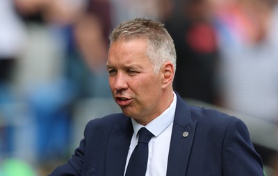 020825 - Cardiff City v Peterborough United, EFL Sky Bet League 1 - Peterborough United manager Darren Ferguson