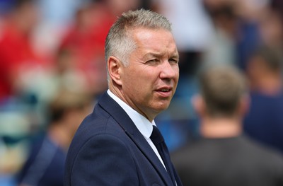 020825 - Cardiff City v Peterborough United, EFL Sky Bet League 1 - Peterborough United manager Darren Ferguson