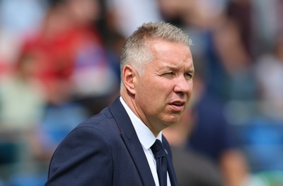 020825 - Cardiff City v Peterborough United, EFL Sky Bet League 1 - Peterborough United manager Darren Ferguson