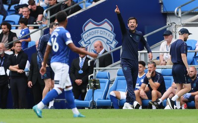 020825 - Cardiff City v Peterborough United, EFL Sky Bet League 1 - Cardiff City head coach Brian Barry-Murphy during the match
