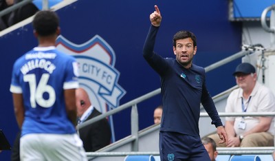 020825 - Cardiff City v Peterborough United, EFL Sky Bet League 1 - Cardiff City head coach Brian Barry-Murphy during the match