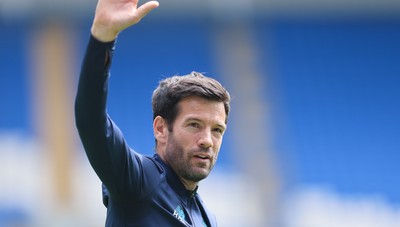 020825 - Cardiff City v Peterborough United, EFL Sky Bet League 1 - Cardiff City head coach Brian Barry-Murphy applauds the fans at the end of the match