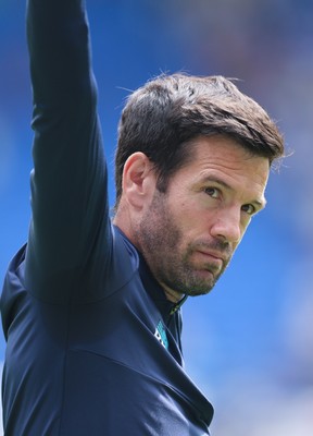 020825 - Cardiff City v Peterborough United, EFL Sky Bet League 1 - Cardiff City head coach Brian Barry-Murphy applauds the fans at the end of the match