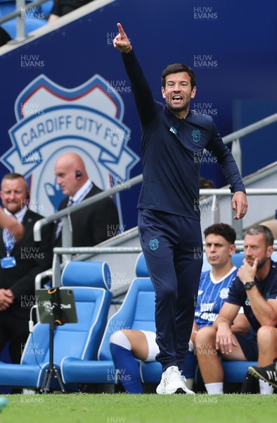 020825 - Cardiff City v Peterborough United, EFL Sky Bet League 1 - Cardiff City head coach Brian Barry-Murphy during the match