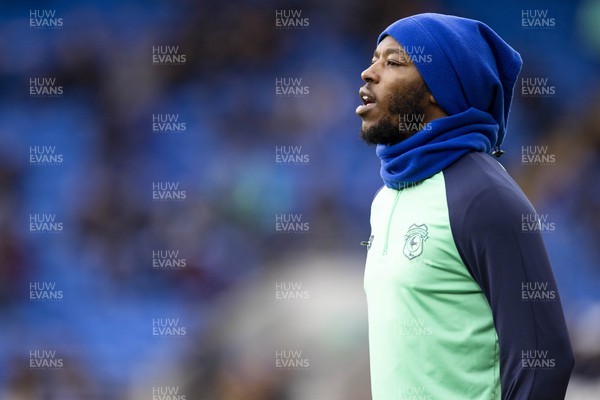 261223 - Cardiff City v Plymouth Argyle - Sky Bet Championship - Romaine Sawyers of Cardiff City during the warm up