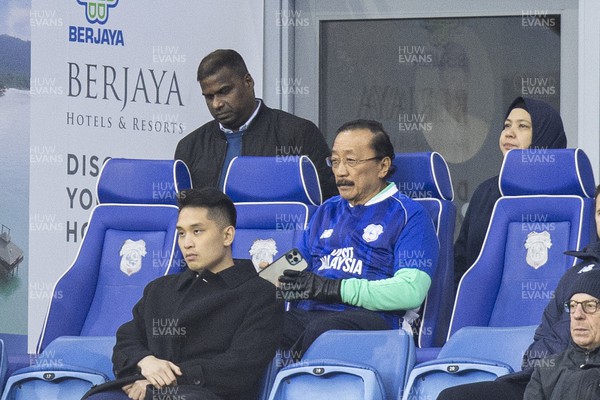 261223 - Cardiff City v Plymouth Argyle - Sky Bet Championship - Cardiff City owner Vincent Tan in attendance 