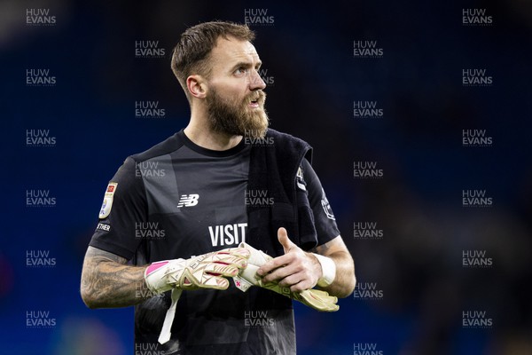 261223 - Cardiff City v Plymouth Argyle - Sky Bet Championship - Cardiff City goalkeeper Jak Alnwick at full time