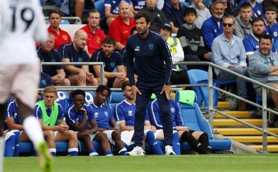 300825 - Cardiff City v Plymouth Argyle, SkyBet League One - Cardiff City Manager Brian Barry-Murphy 