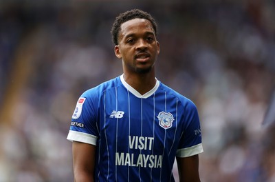 300825 - Cardiff City v Plymouth Argyle, SkyBet League One - Chris Willock of Cardiff City 