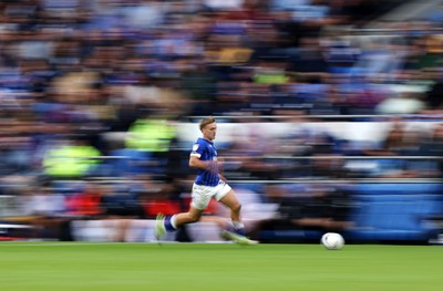 300825 - Cardiff City v Plymouth Argyle, SkyBet League One - Isaak Davies of Cardiff City 
