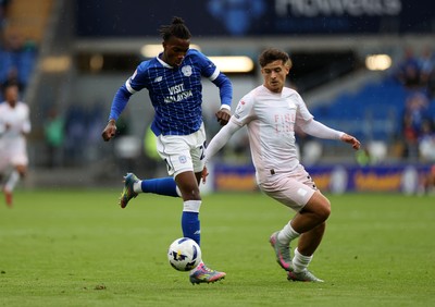 300825 - Cardiff City v Plymouth Argyle, SkyBet League One - Tanatswa Nyakuhwa of Cardiff City 