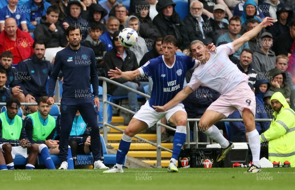 300825 - Cardiff City v Plymouth Argyle, SkyBet League One - Cardiff City Manager Brian Barry-Murphy 