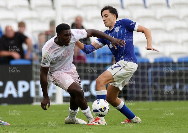 300825 - Cardiff City v Plymouth Argyle, SkyBet League One - Joel Colwill of Cardiff City 