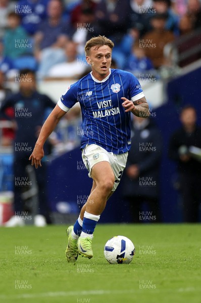 300825 - Cardiff City v Plymouth Argyle, SkyBet League One - Isaak Davies of Cardiff City 