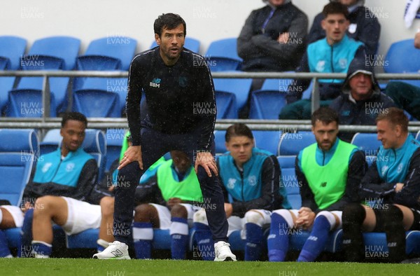 300825 - Cardiff City v Plymouth Argyle, SkyBet League One - Cardiff City Manager Brian Barry-Murphy 