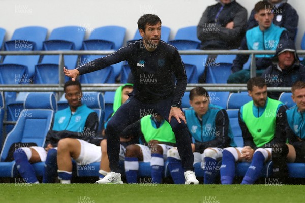 300825 - Cardiff City v Plymouth Argyle, SkyBet League One - Cardiff City Manager Brian Barry-Murphy 