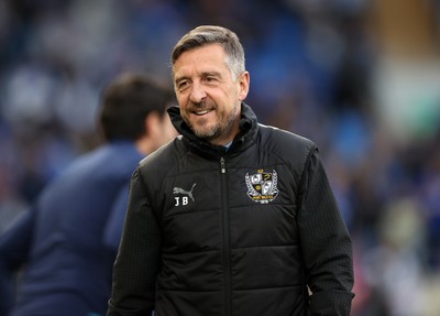 220426 - Cardiff City v Port Vale FC - SkyBet League One - Port Vale Manager Jon Brady 