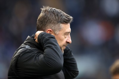 220426 - Cardiff City v Port Vale FC - SkyBet League One - Port Vale Manager Jon Brady 