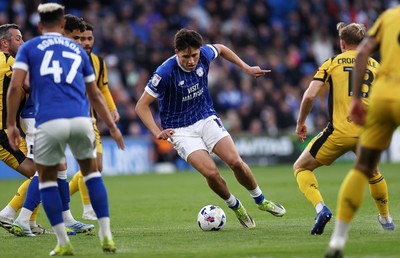 220426 - Cardiff City v Port Vale FC - SkyBet League One - Rubin Colwill of Cardiff City 