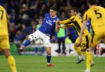 220426 - Cardiff City v Port Vale FC - SkyBet League One - Yousef Salech of Cardiff City 