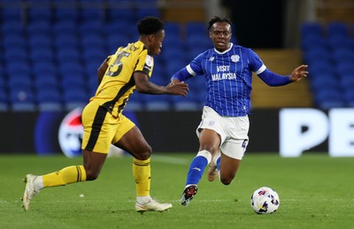 220426 - Cardiff City v Port Vale FC - SkyBet League One - Ronan Kpakio of Cardiff City 