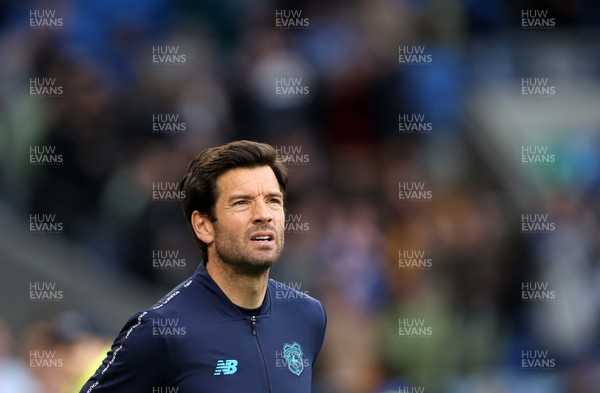 220426 - Cardiff City v Port Vale FC - SkyBet League One - Cardiff City Manager Brian Barry-Murphy 