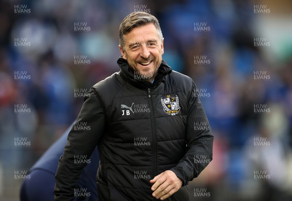 220426 - Cardiff City v Port Vale FC - SkyBet League One - Port Vale Manager Jon Brady 