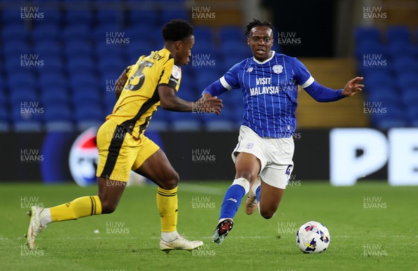220426 - Cardiff City v Port Vale FC - SkyBet League One - Ronan Kpakio of Cardiff City 
