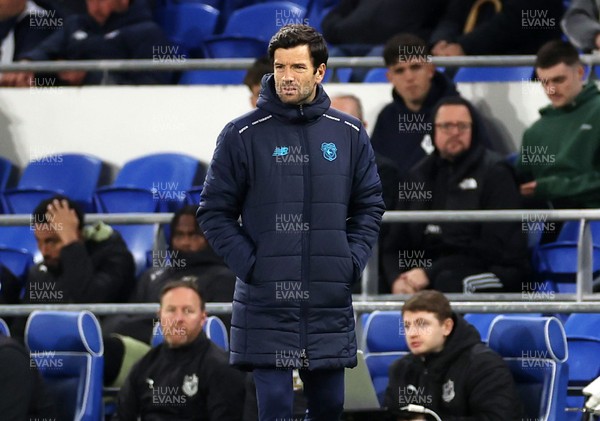 220426 - Cardiff City v Port Vale FC - SkyBet League One - Cardiff City Manager Brian Barry-Murphy 