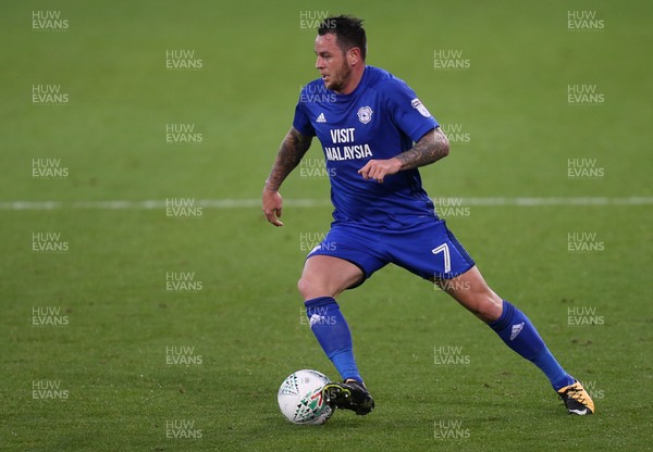 080817 - Cardiff City v Portsmouth, Carabao Cup, Round 1 - Lee Tomlin of Cardiff City