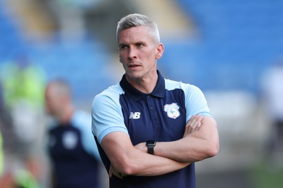 090822 - Cardiff City v Portsmouth, EFL Carabao Cup - Cardiff City manager Steve Morison