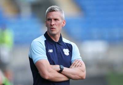 090822 - Cardiff City v Portsmouth, EFL Carabao Cup - Cardiff City manager Steve Morison