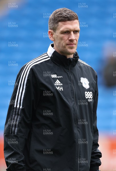 120322 Cardiff City v Preston North End, Sky Bet Championship - Cardiff City first team coach Mark Hudson during pre match warm up