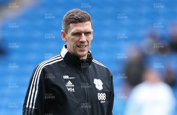 120322 Cardiff City v Preston North End, Sky Bet Championship - Cardiff City first team coach Mark Hudson during pre match warm up