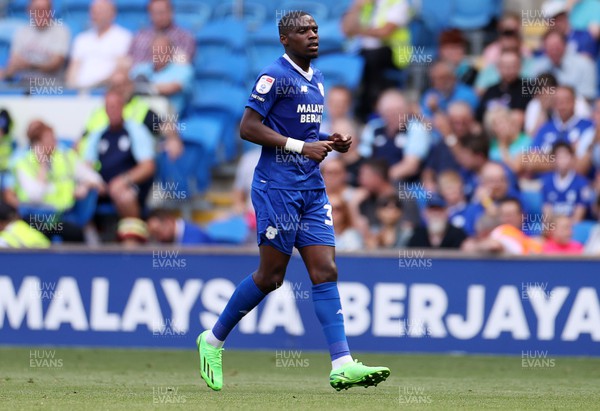 270822 - Cardiff City v Preston North End - SkyBet Championship - Andy Nkounkou of Cardiff City