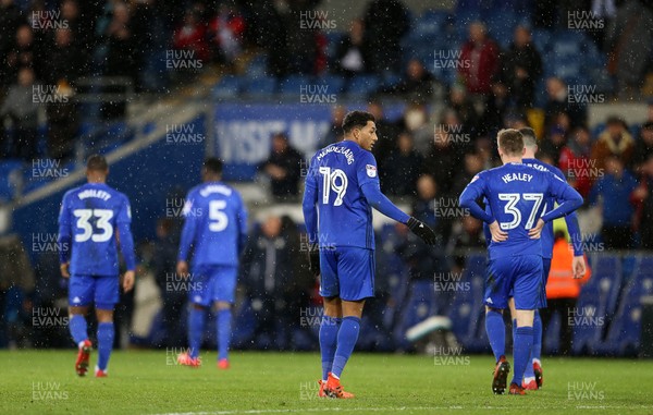 291217 - Cardiff City v Preston North End - SkyBet Championship - Dejected Nathaniel Mendez-Laing of Cardiff City at full time