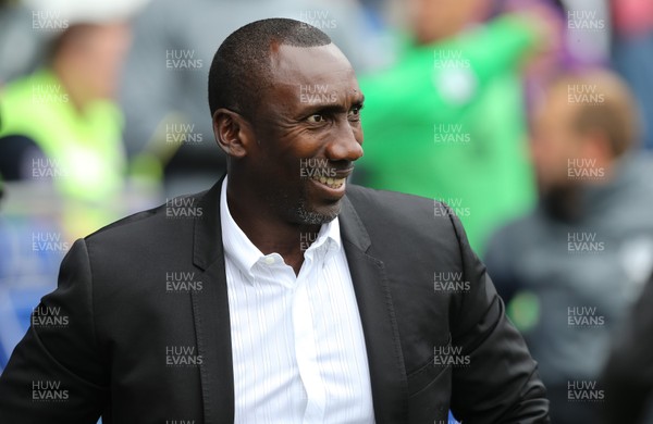 140816 - Cardiff City v Queens Park Rangers, Football League Championship - Queens Park Rangers manager Jimmy Floyd Hasselbaink