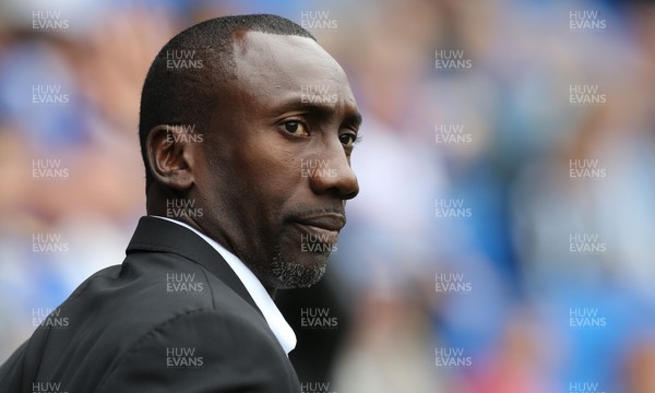 140816 - Cardiff City v Queens Park Rangers, Football League Championship - Queens Park Rangers manager Jimmy Floyd Hasselbaink