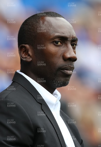 140816 - Cardiff City v Queens Park Rangers, Football League Championship - Queens Park Rangers manager Jimmy Floyd Hasselbaink