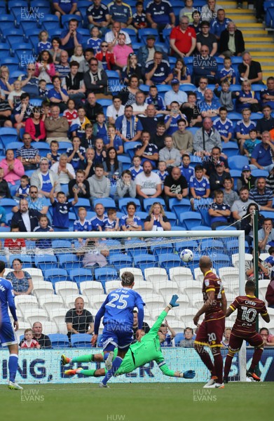 140816 - Cardiff City v Queens Park Rangers, Football League Championship - Tjarron Chery of Queens Park Rangers score the second goal from the penalty spot