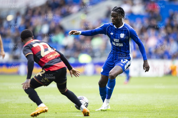 120823 - Cardiff City v Queens Park Rangers - Sky Bet Championship - Iké Ugbo of Cardiff City in action