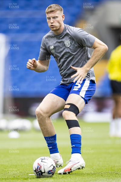 120823 - Cardiff City v Queens Park Rangers - Sky Bet Championship - Mark McGuinness of Cardiff City during the warm up