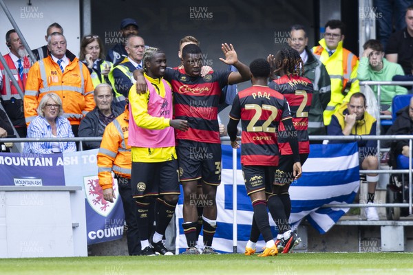 120823 - Cardiff City v Queens Park Rangers - Sky Bet Championship - Sinclair Armstrong of Queens Park Rangers celebrates scoring his sides first goal
