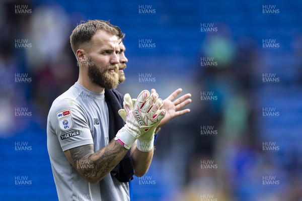 120823 - Cardiff City v Queens Park Rangers - Sky Bet Championship - Cardiff City goalkeeper Jak Alnwick at full time