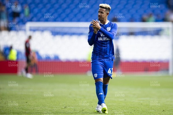 120823 - Cardiff City v Queens Park Rangers - Sky Bet Championship - Callum Robinson of Cardiff City at full time